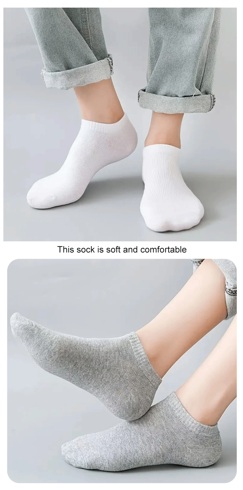 12 Pairs of Solid Color Socks