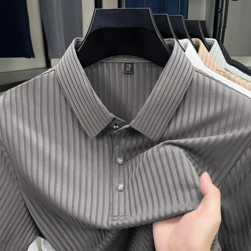 Velstrone – Modern Striped Polo Shirt