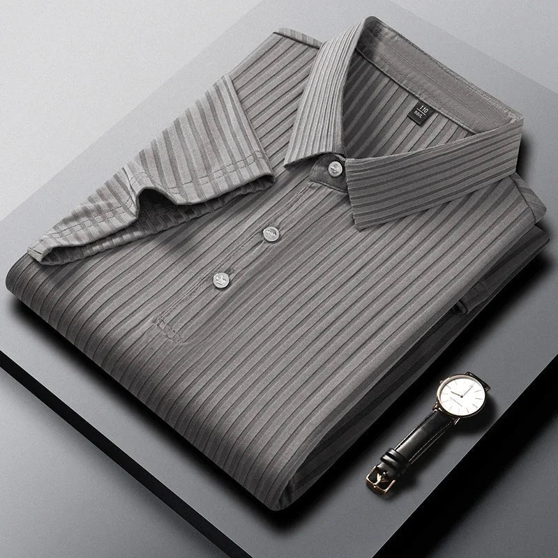 Velstrone – Modern Striped Polo Shirt