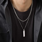 Axis Steel – Men’s Elegant Necklace, 2-Piece Set