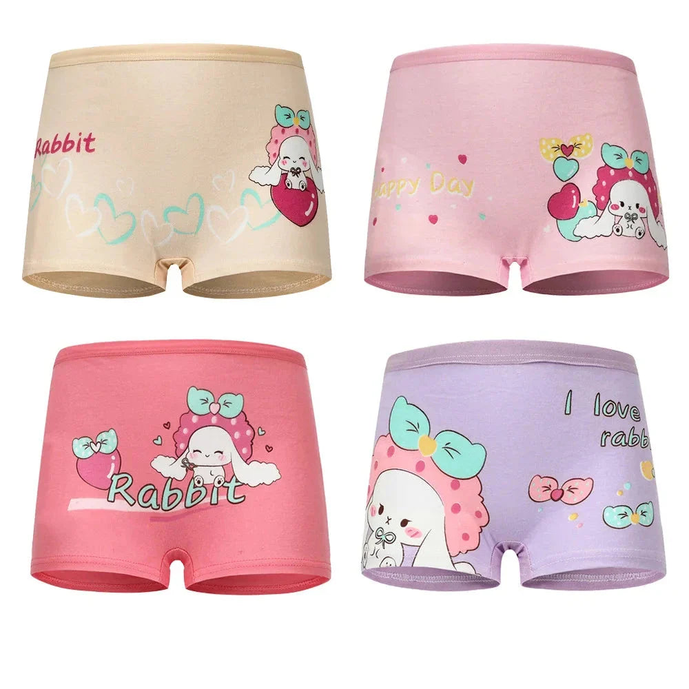 4-Pack Cute Critters Girls' Underwear