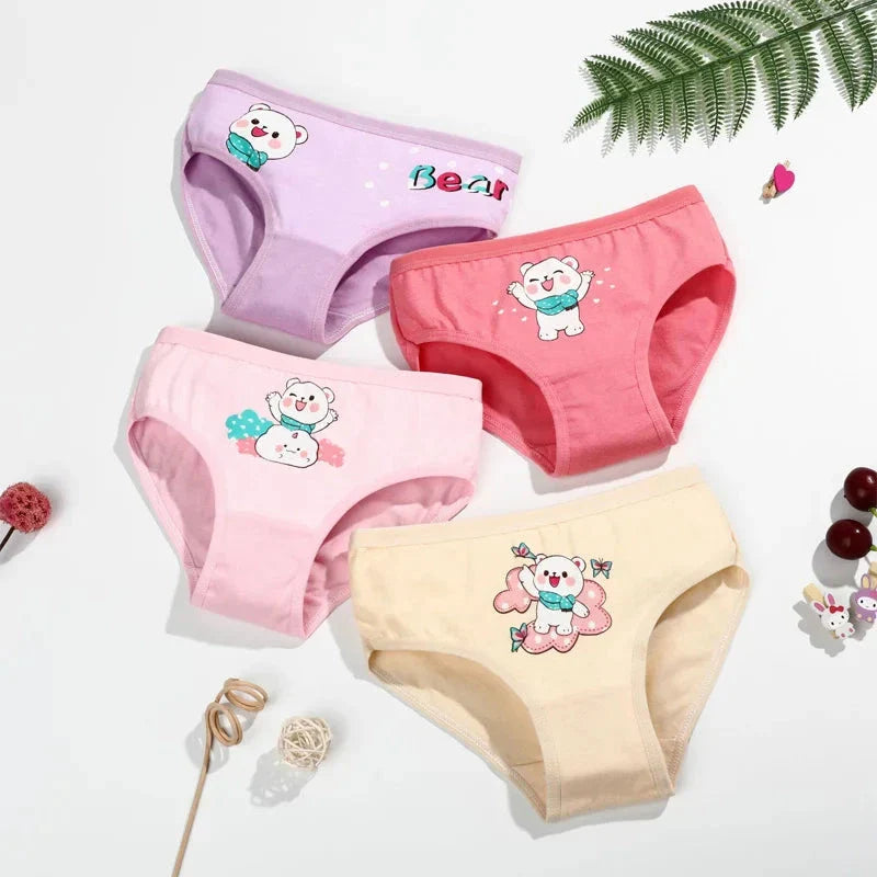 4-Pack Cute Critters Girls' Underwear
