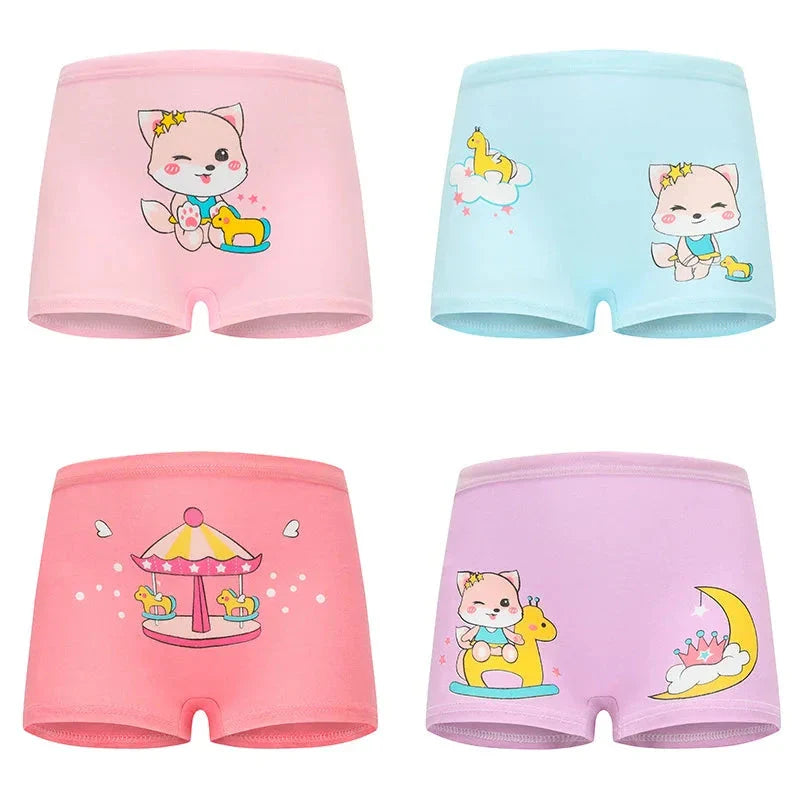 4-Pack Cute Critters Girls' Underwear