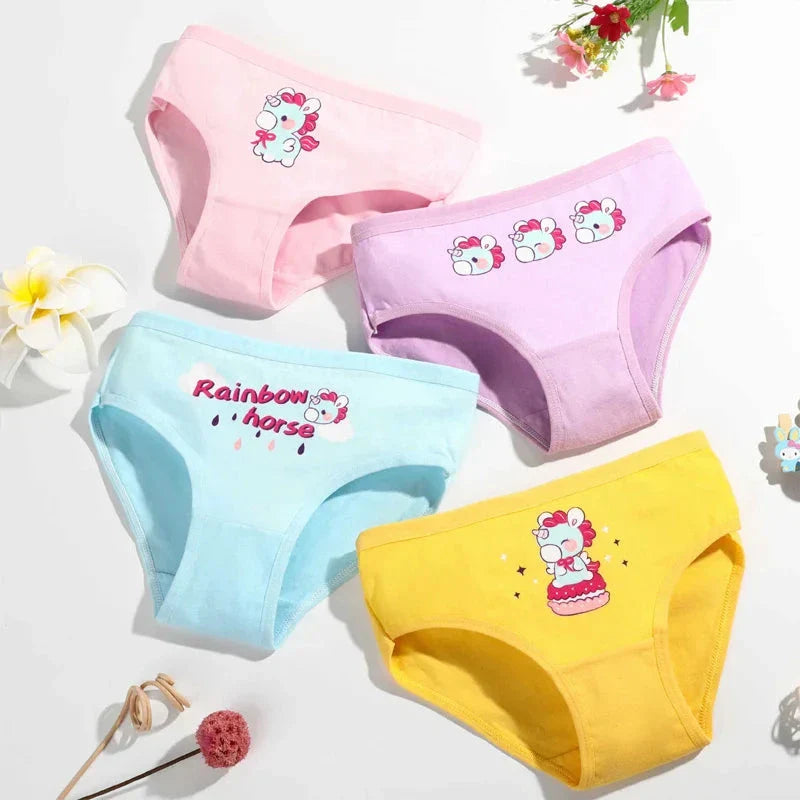 4-Pack Cute Critters Girls' Underwear