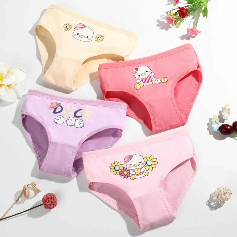 4-Pack Cute Critters Girls' Underwear