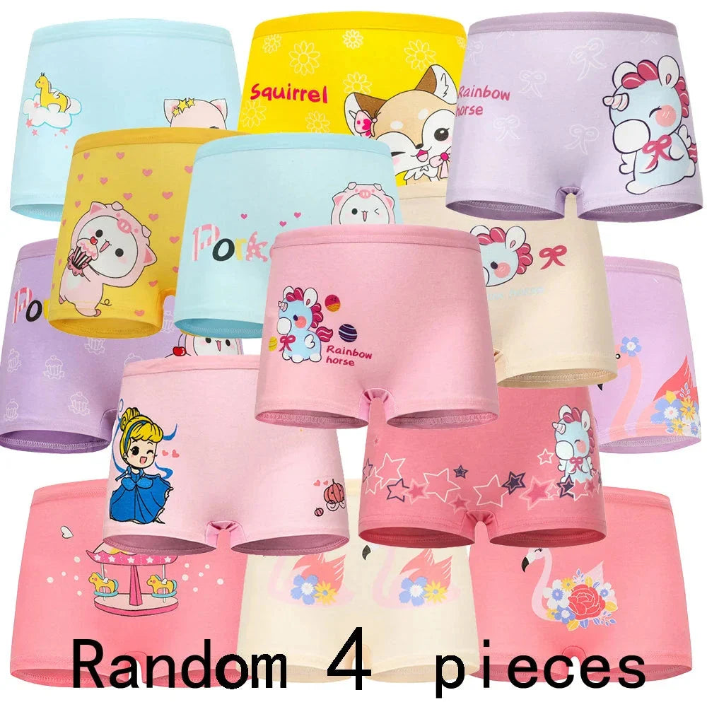 4-Pack Cute Critters Girls' Underwear