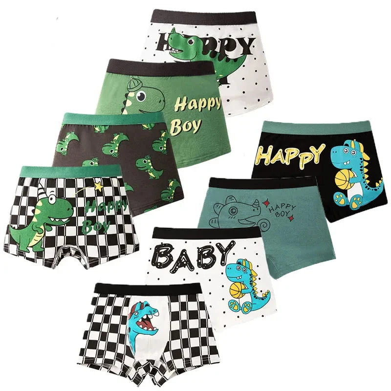 4-Pack Kids' Doodle Dash Boxer Briefs