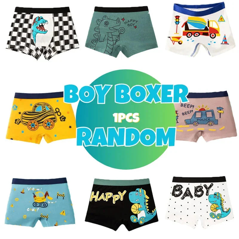 4-Pack Kids' Doodle Dash Boxer Briefs