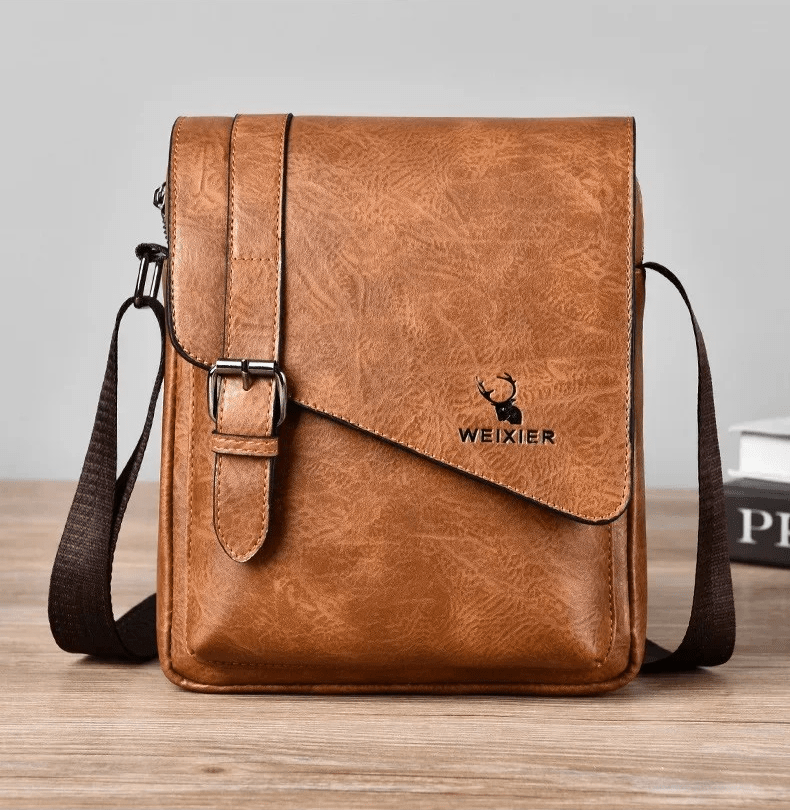 AlphaPort Men's Retro Leather Bag