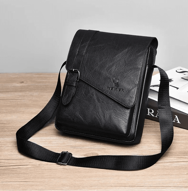 AlphaPort Men's Retro Leather Bag