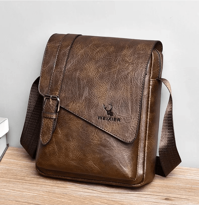 AlphaPort Men's Retro Leather Bag