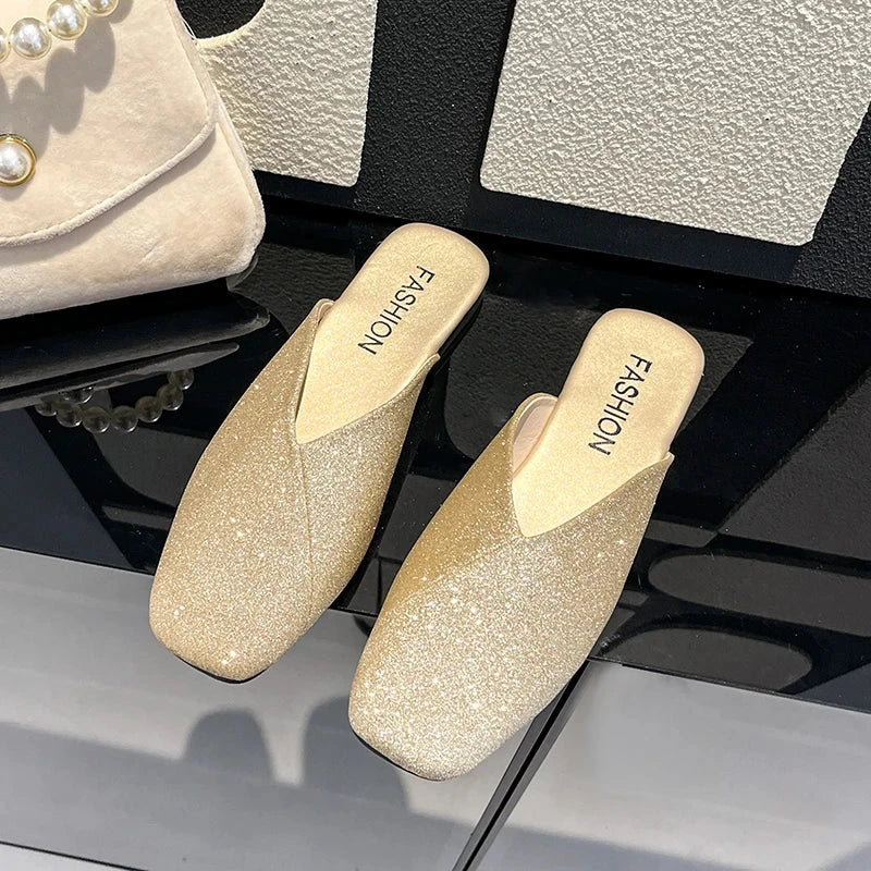 Aura Eleganza Women's Leather Mules