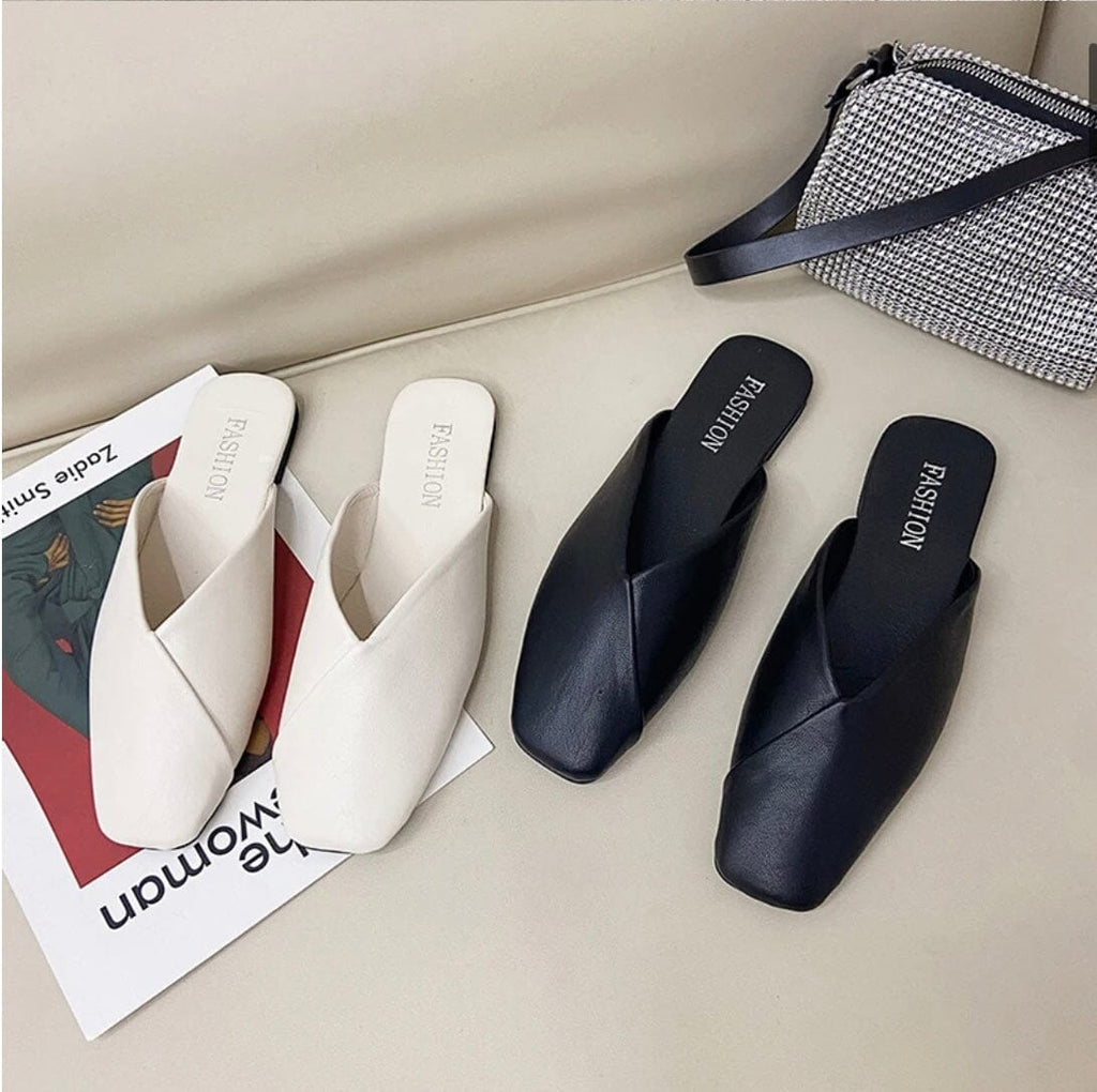 Aura Eleganza Women's Leather Mules