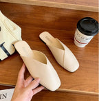 Aura Eleganza Women's Leather Mules