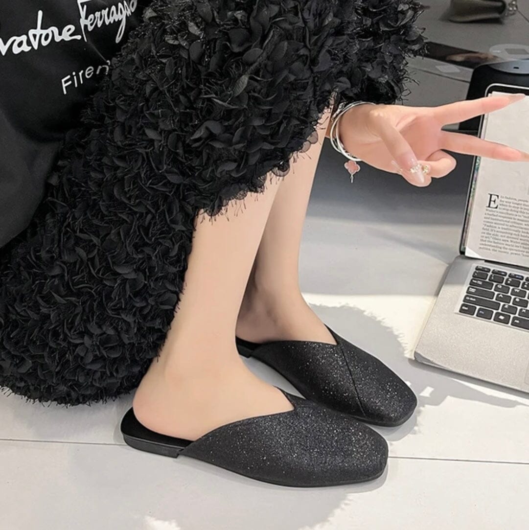 Aura Eleganza Women's Leather Mules