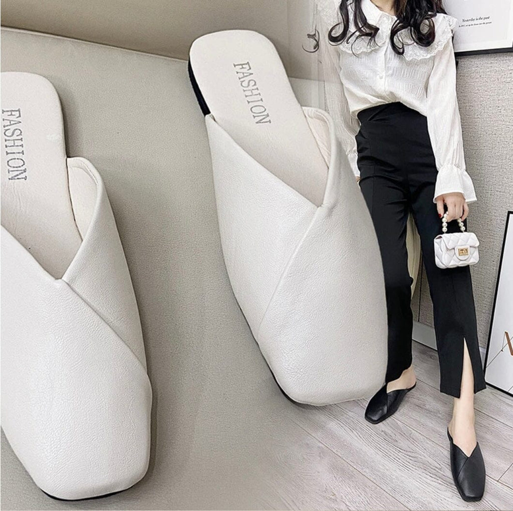 Aura Eleganza Women's Leather Mules