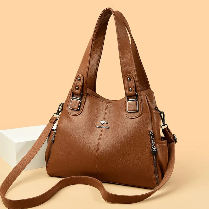 Aurora Classic Vintage Leather Shoulder Bag