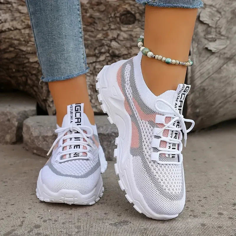 Breathable Women's Colorblock Sneakers