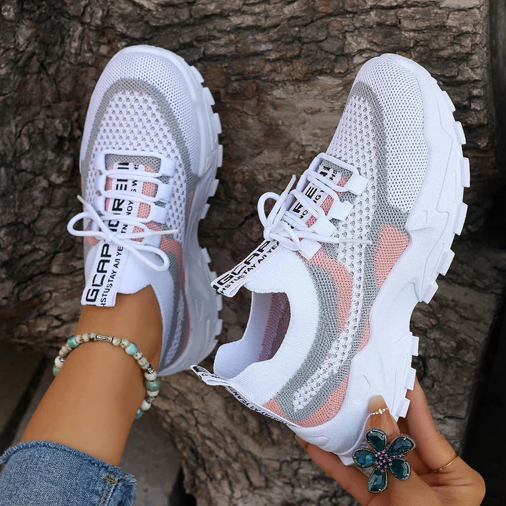 Breathable Women's Colorblock Sneakers