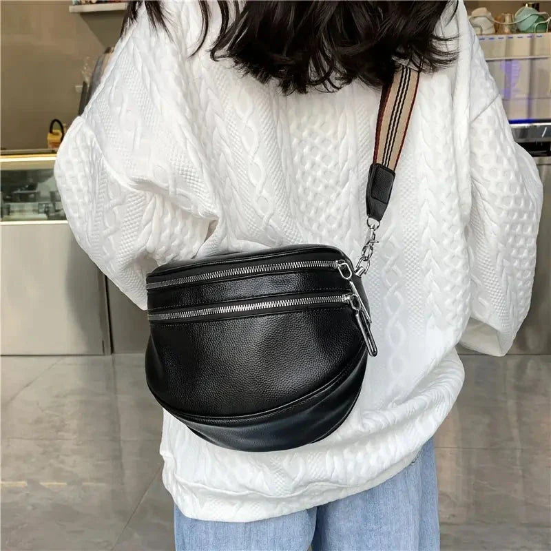 Camila Leather Crossbody Bag