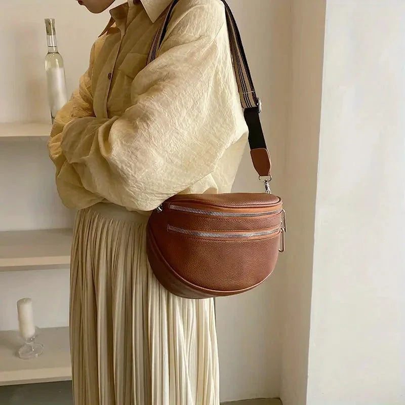 Camila Leather Crossbody Bag