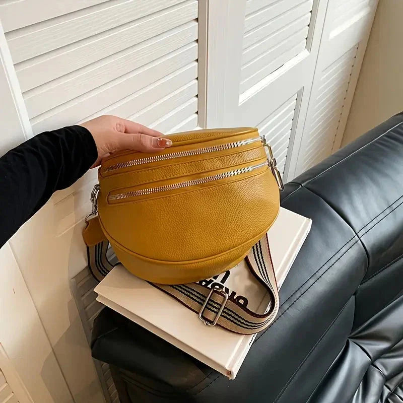 Camila Leather Crossbody Bag