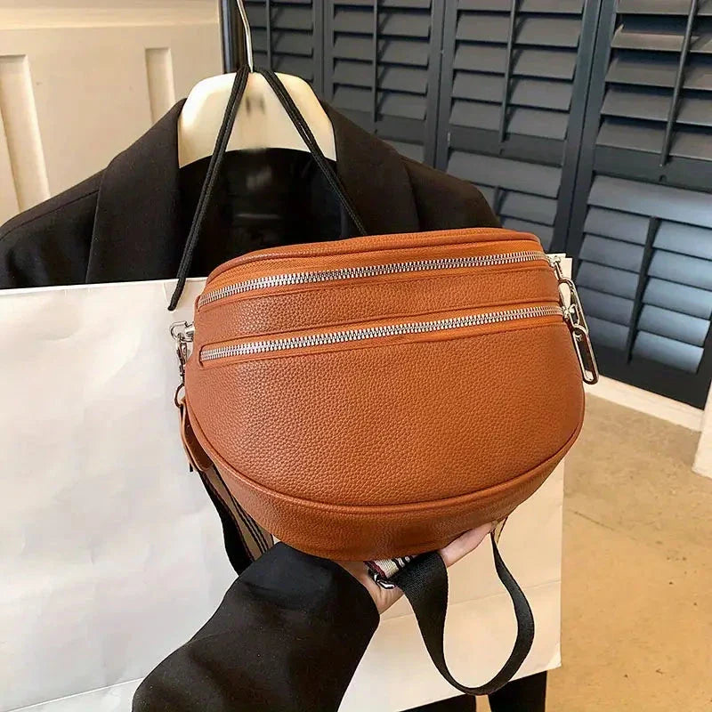 Camila Leather Crossbody Bag
