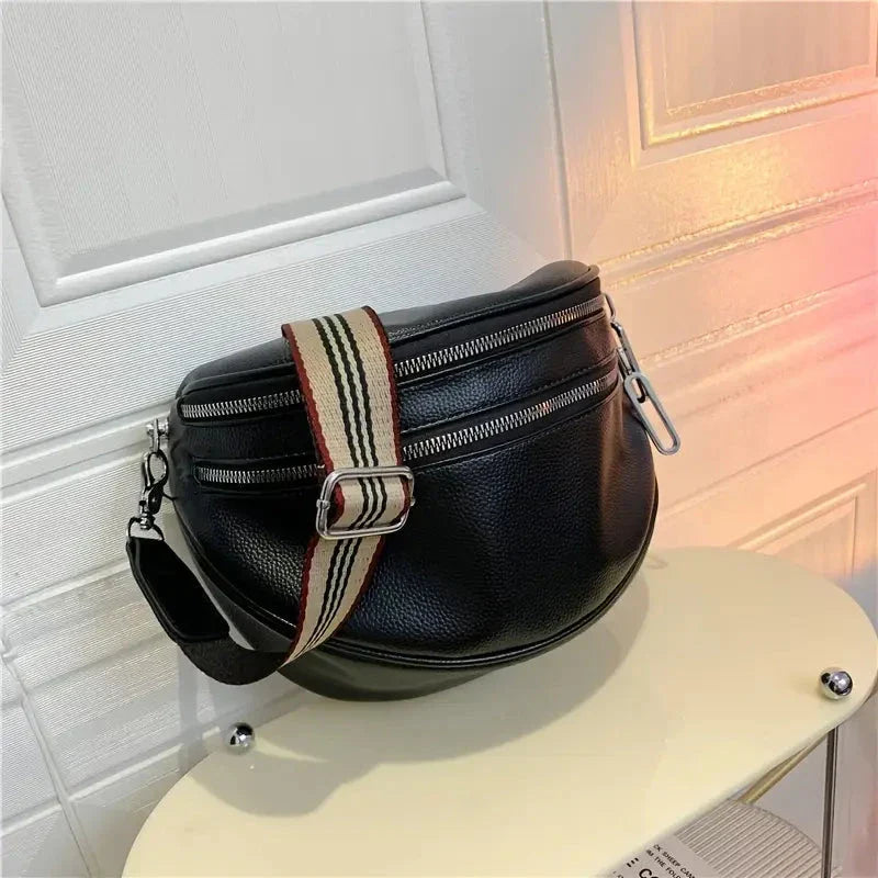 Camila Leather Crossbody Bag