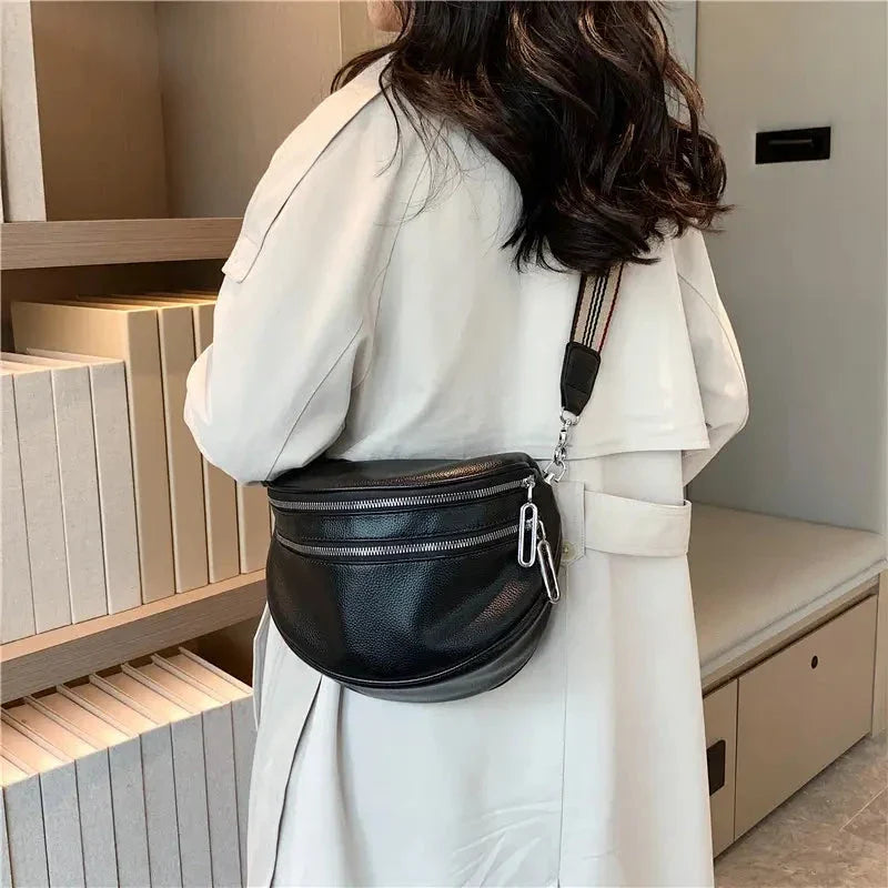 Camila Leather Crossbody Bag