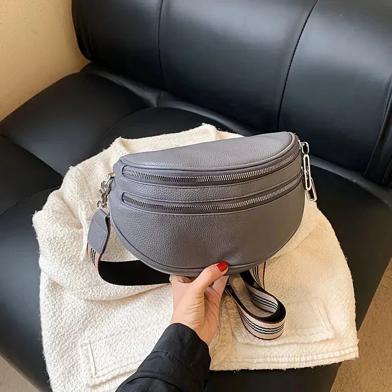 Camila Leather Crossbody Bag