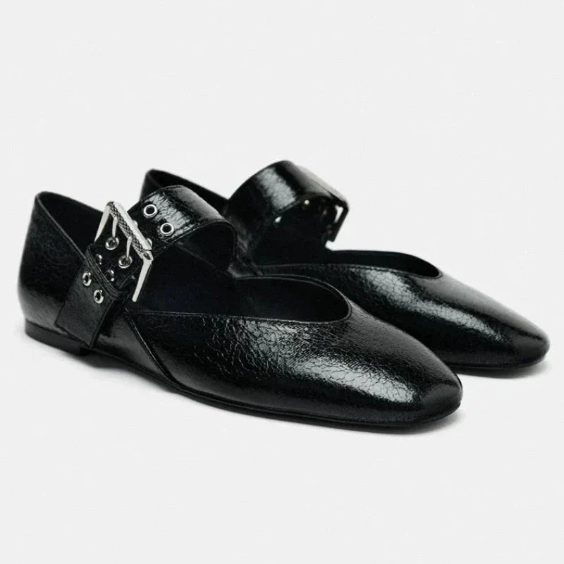 CharmSavage Retro Mary Janes Flats
