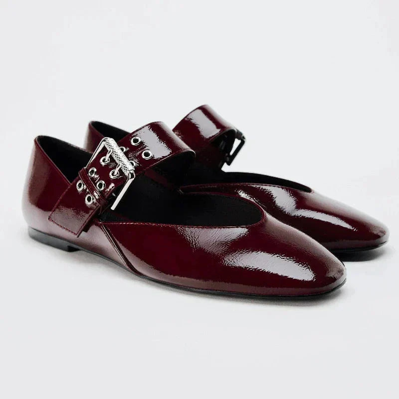 CharmSavage Retro Mary Janes Flats