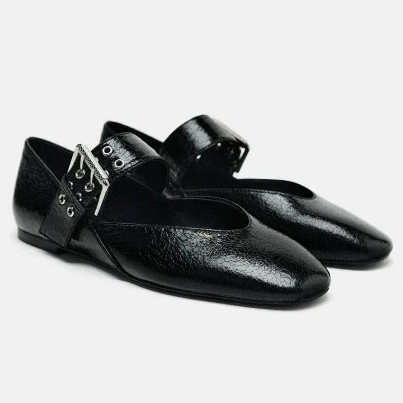 CharmSavage Retro Mary Janes Flats