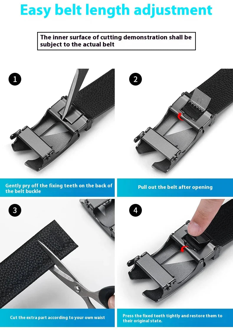 Classic Alpha Men's Leather Belt