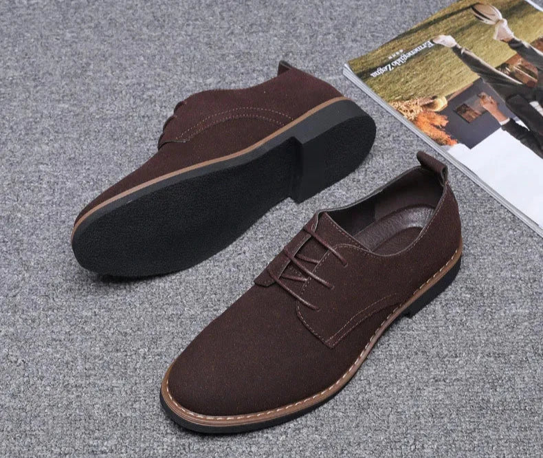 Classic Men's Leather Derby Shoes