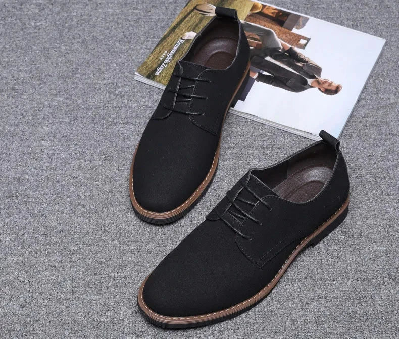 Classic Men's Leather Derby Shoes