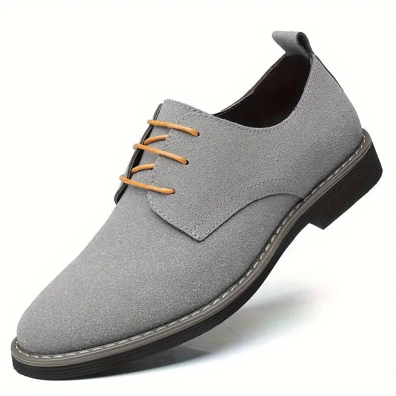 Classic Men's Leather Derby Shoes