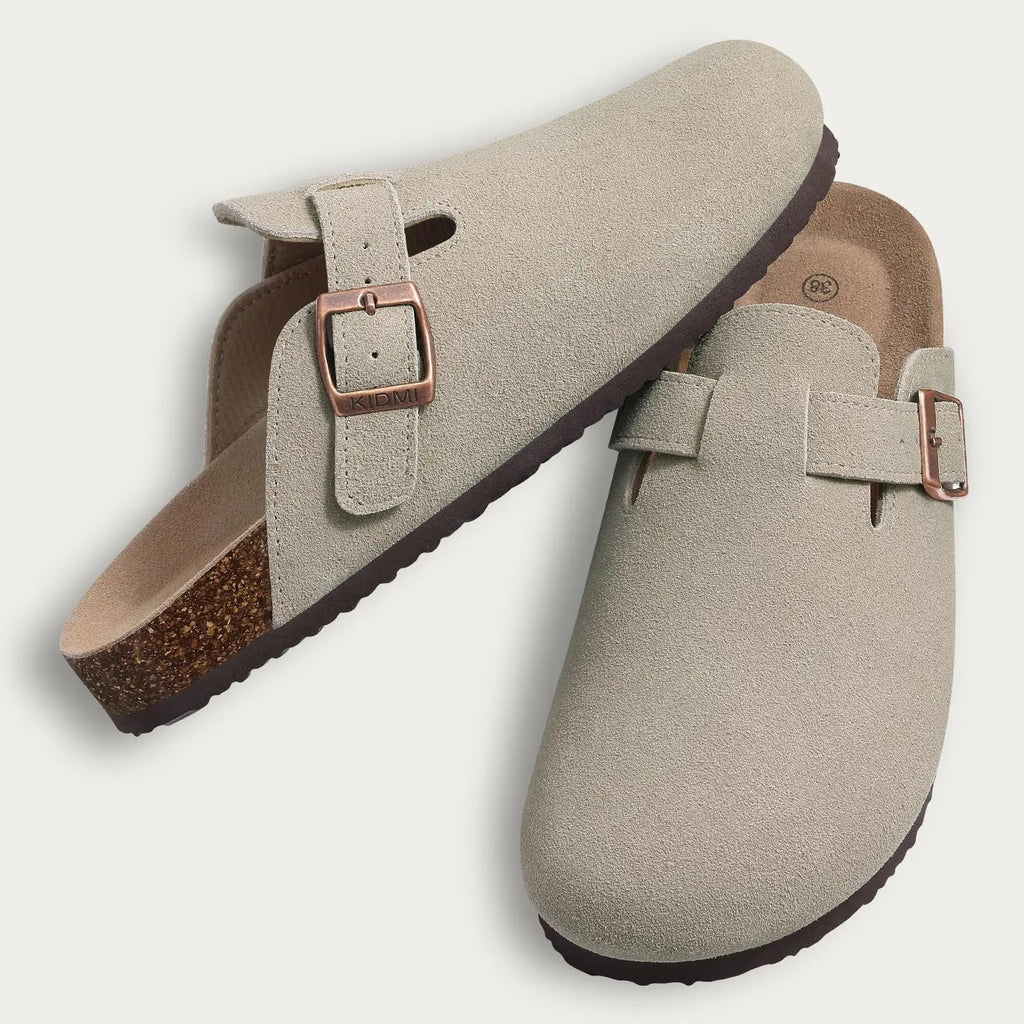 Comfort Suede and Cork Clogs