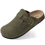 Comfort Suede and Cork Clogs