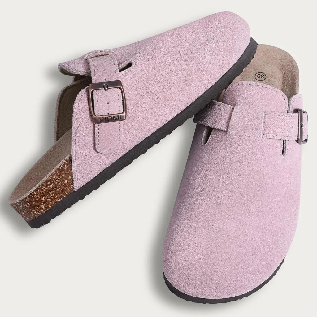 Comfort Suede and Cork Clogs