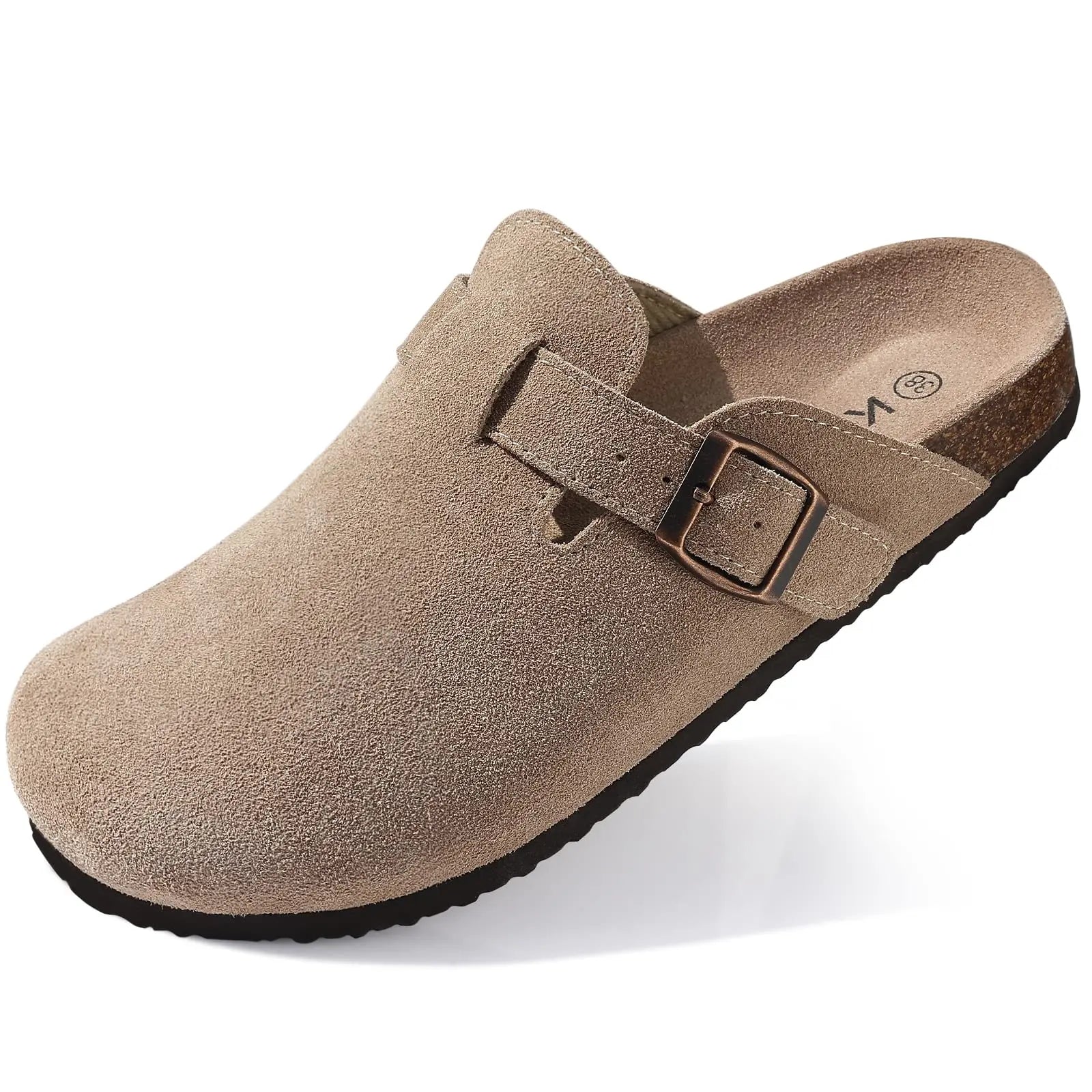Comfort Suede and Cork Clogs