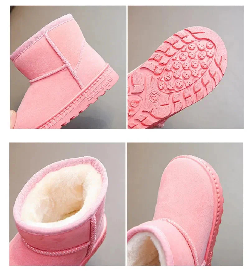 Comfortable Kids' Snow Boots with Fleece Lining