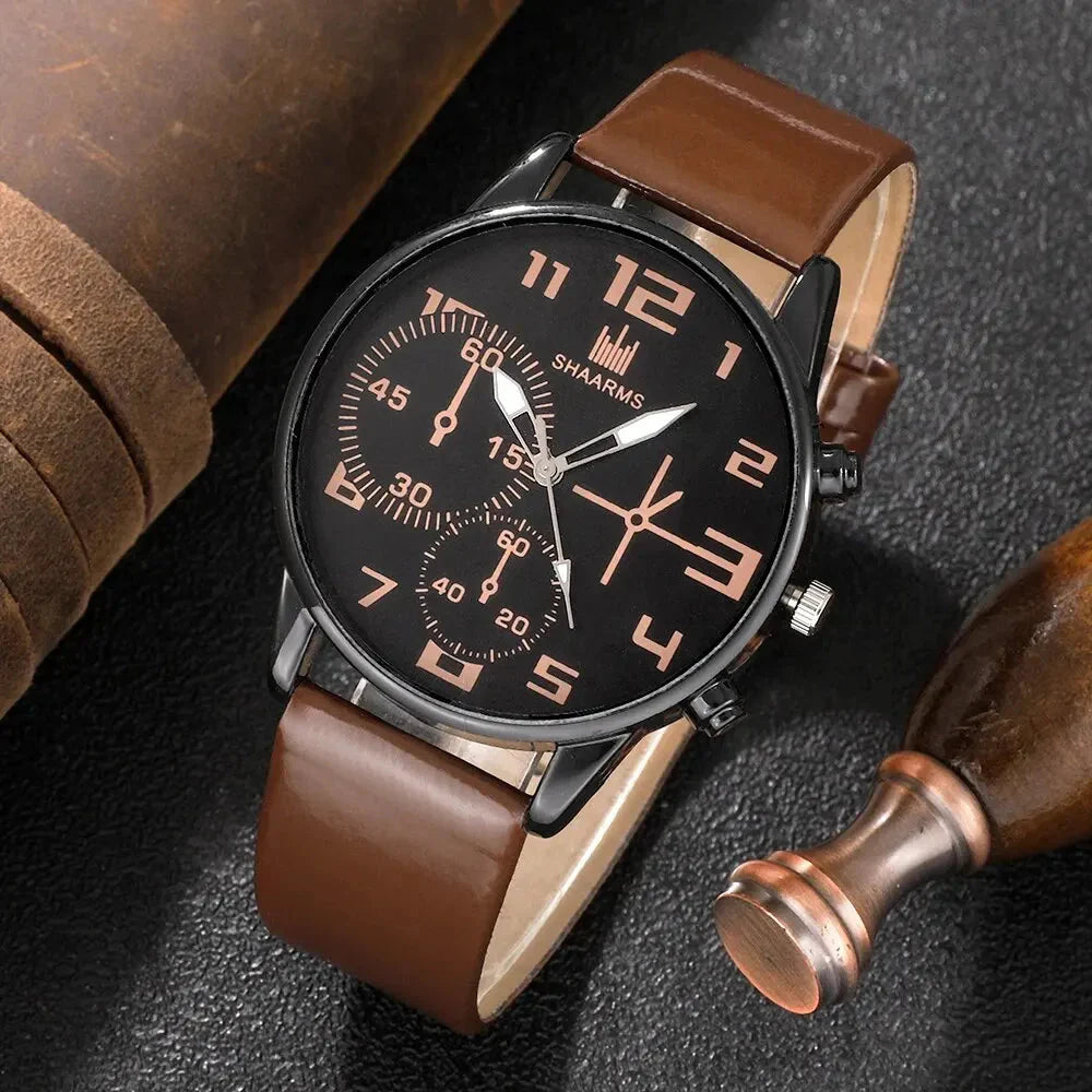 Dante Men's Leather Sports Watch