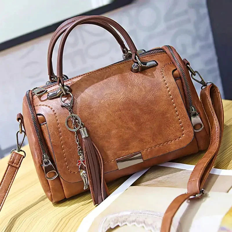 Elegant Women's Leather Shoulder Bag Alice