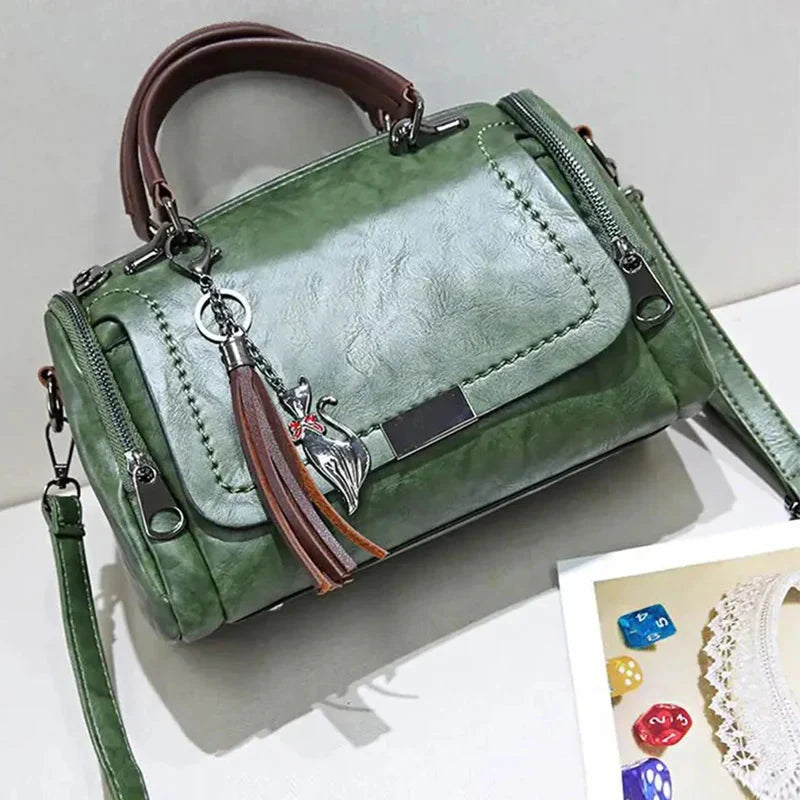 Elegant Women's Leather Shoulder Bag Alice