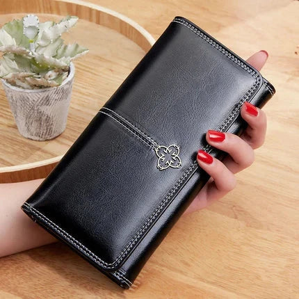 Elysia Women's Long Leather Wallet