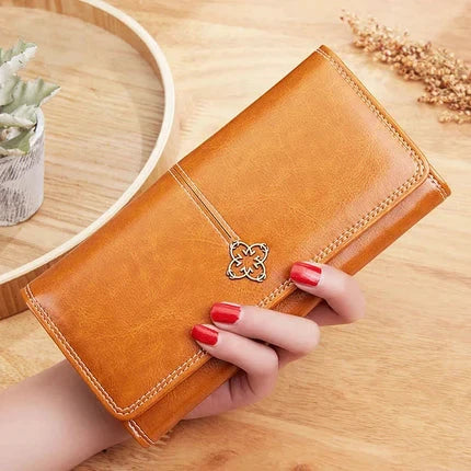 Elysia Women's Long Leather Wallet
