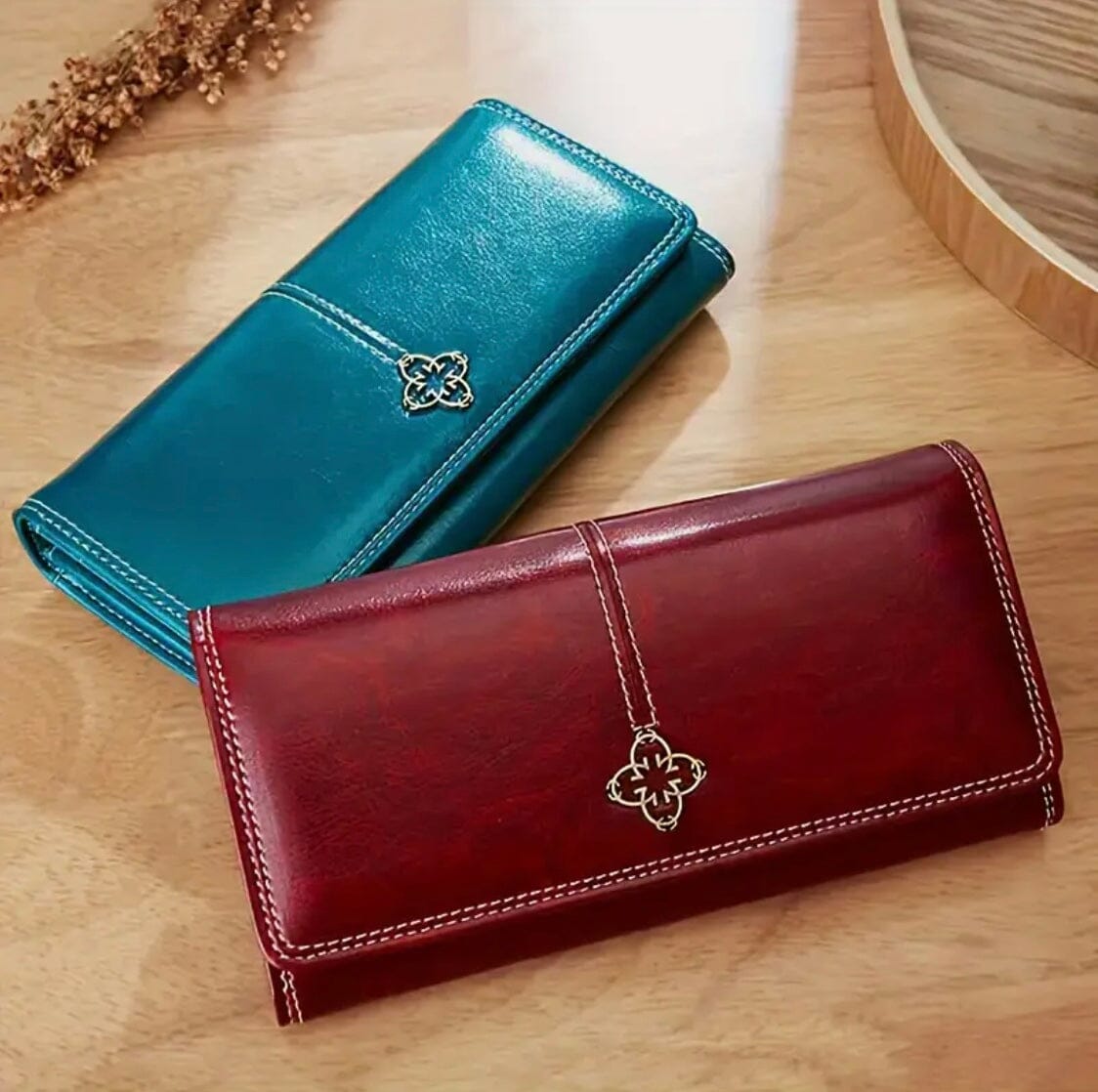 Elysia Women's Long Leather Wallet