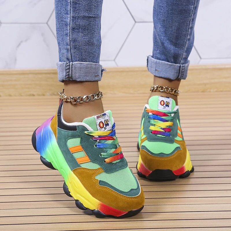 Ergonomic Rainbow Sneakers