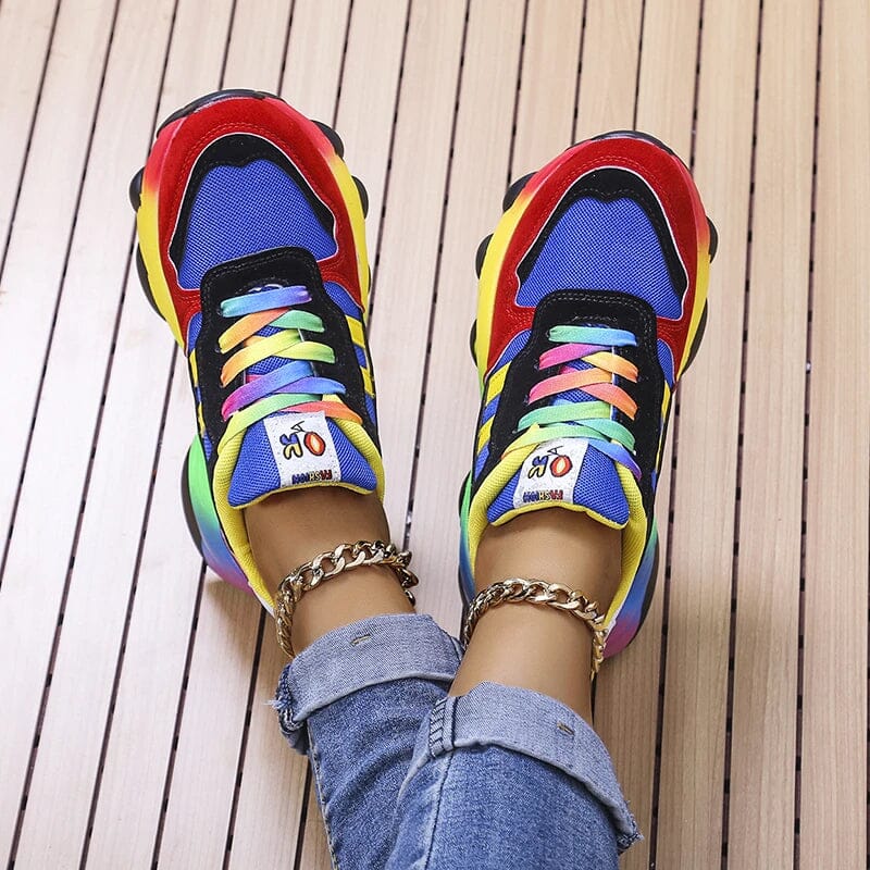 Ergonomic Rainbow Sneakers